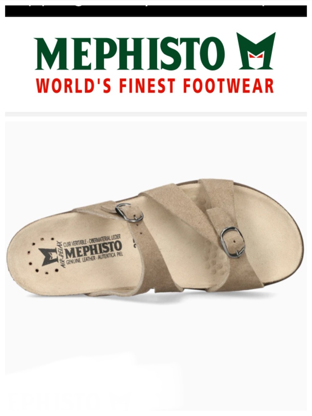 Mephisto Hannel Sandals Warm Grey 38